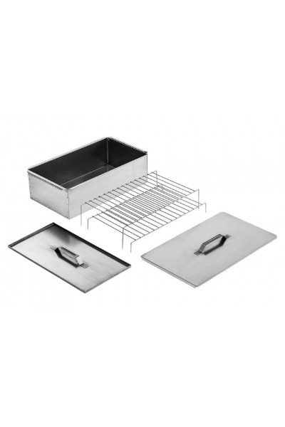 Коптильня двухъярусная с поддоном Стандарт Плюс (сталь 0,8 мм) Коптильня двухъярусная с поддоном Стандарт Плюс (сталь 0,8 мм)