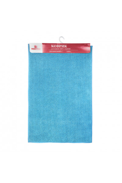 Коврик для ванной Vortex Spa 58х90 см голубой 24266