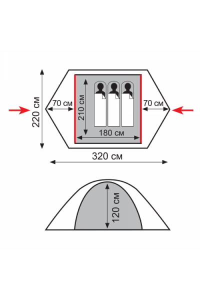 Палатка Tramp Lite Hunter 3 Палатка Tramp Lite Hunter 3
