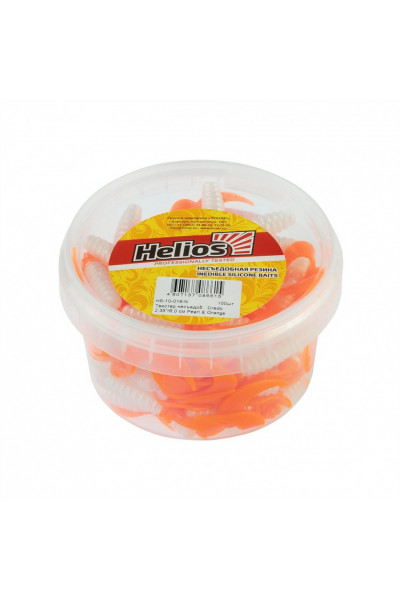 Твистер Helios Credo 2,35/6,0 см, цвет Pearl & Orange 7 шт HS-10-019 Твистер Helios Credo 2,35/6,0 см, цвет Pearl & Orange 7 шт HS-10-019