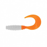 Твистер Helios Credo 2,35"/6,0 см, цвет Pearl & Orange 7 шт HS-10-019