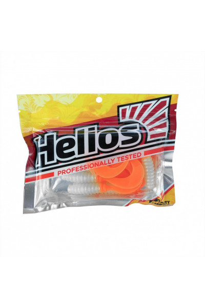 Твистер Helios Credo 2,35/6,0 см, цвет Pearl & Orange 7 шт HS-10-019 Твистер Helios Credo 2,35/6,0 см, цвет Pearl & Orange 7 шт HS-10-019