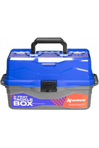 Ящик для снастей Nisus Tackle Box трехполочный синий N-TB-3-B Ящик для снастей Nisus Tackle Box трехполочный синий N-TB-3-B