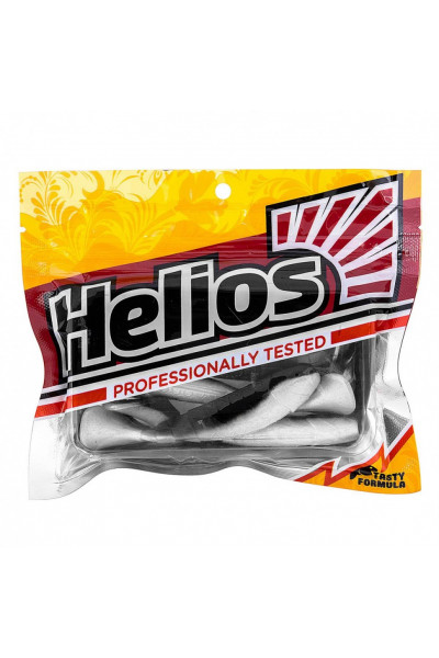 Виброхвост Helios Chubby 3,55/9 см, цвет Black & Pearl 5 шт HS-4-028 Виброхвост Helios Chubby 3,55/9 см, цвет Black & Pearl 5 шт HS-4-028