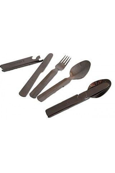 Набор столовых приборов Следопыт в чехле (ложка, вилка, нож, открывашка) PF-CWS-P59 Набор столовых приборов Следопыт в чехле (ложка, вилка, нож, открывашка) PF-CWS-P59