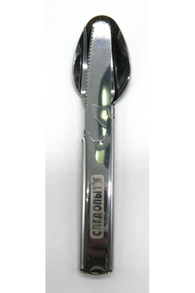 Набор столовых приборов Следопыт в чехле (ложка, вилка, нож, открывашка) PF-CWS-P59 Набор столовых приборов Следопыт в чехле (ложка, вилка, нож, открывашка) PF-CWS-P59