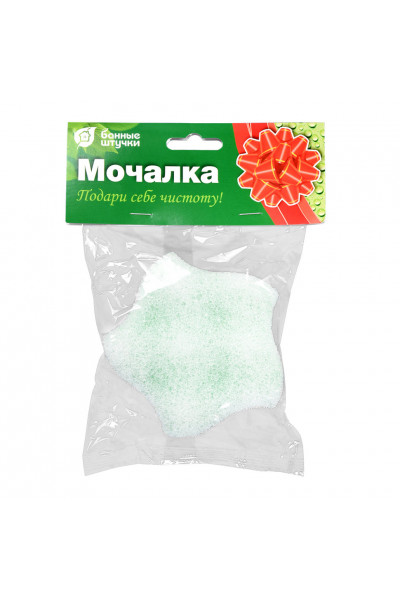 Мочалка из целлюлозы c массажным слоем Банные Штучки звезда 32601 Мочалка из целлюлозы c массажным слоем Банные Штучки звезда 32601