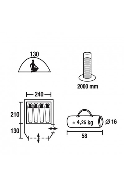Палатка Green Glade Zoro 4