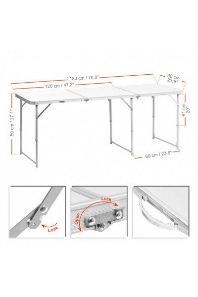 Стол складной Helios Т-625-1 трехсекционный Стол складной Helios Т-625-1 трехсекционный