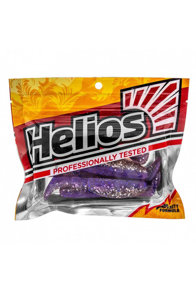 Виброхвост Helios Chubby 3,55/9 см, цвет Silver Sparkles & Fio 5 шт HS-4-036 Виброхвост Helios Chubby 3,55/9 см, цвет Silver Sparkles & Fio 5 шт HS-4-036