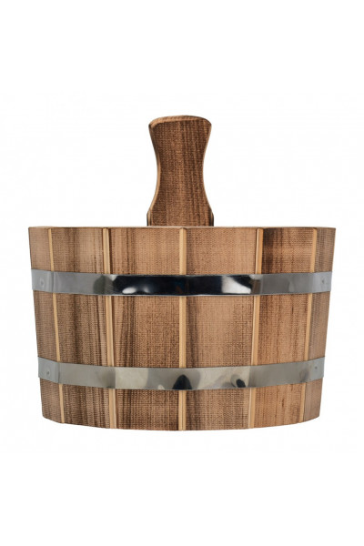 Ушат шайка Банные Штучки с нержавеющей вставкой, липа 3,5 л 33332 Ушат шайка Банные Штучки с нержавеющей вставкой, липа 3,5 л 33332