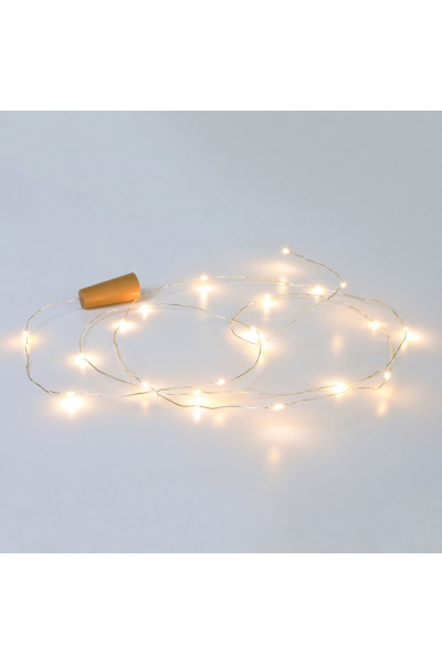 Светодиодная гирлянда для дома (теплый свет) Vegas Пробка 10 LED 1 м на батарейках 55128 Светодиодная гирлянда для дома (теплый свет) Vegas Пробка 10 LED 1 м на батарейках 55128