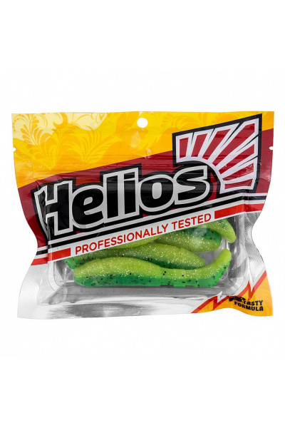 Виброхвост Helios Chubby 3,55/9 см, цвет Green Lime 5 шт HS-4-010 Виброхвост Helios Chubby 3,55/9 см, цвет Green Lime 5 шт HS-4-010