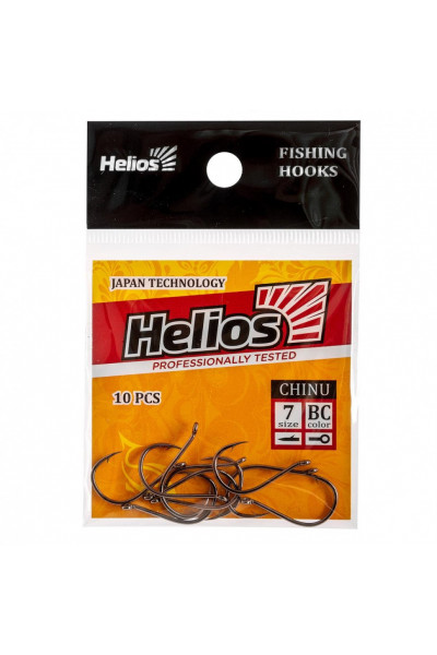 Крючок Helios Chinu с кольцом №7 цвет BC (10 шт) HS-CH-7 Крючок Helios Chinu с кольцом №7 цвет BC (10 шт) HS-CH-7