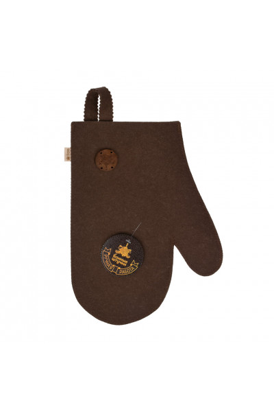 Рукавица для бани Банные Штучки (войлок) коричневая 41421