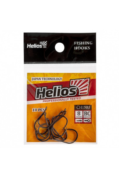 Крючок Helios Chinu с кольцом №8 цвет BC (10 шт) HS-CH-8 Крючок Helios Chinu с кольцом №8 цвет BC (10 шт) HS-CH-8