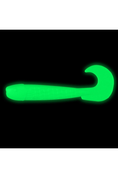 Твистер Helios Long Hybrid 3,55/9,0 см, цвет Phosphorus 7 шт HS-15-041