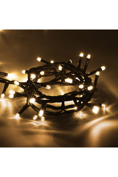 Светодиодная гирлянда для дома (теплый свет) Vegas Нить 300 LED, 30 м, 220V 55071