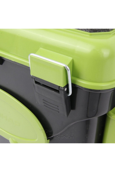 Ящик для зимней рыбалки Helios FishBox односекционный 10л зеленый