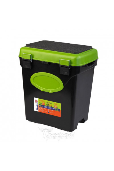 Ящик для зимней рыбалки Helios FishBox односекционный 10л зеленый