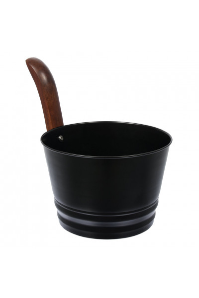 Бадья из стали Банные Штучки 4 л черная 41351 Бадья из стали Банные Штучки 4 л черная 41351