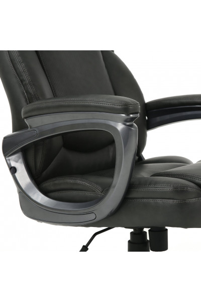 Кресло руководителя Brabix Premium Favorite EX-577 кожа, серое 531935 Кресло руководителя Brabix Premium Favorite EX-577 кожа, серое 531935