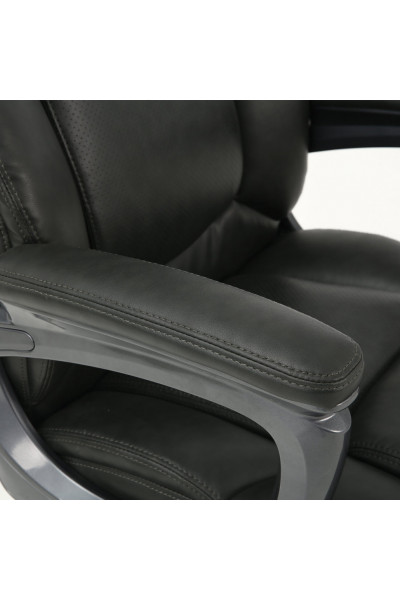 Кресло руководителя Brabix Premium Favorite EX-577 кожа, серое 531935 Кресло руководителя Brabix Premium Favorite EX-577 кожа, серое 531935