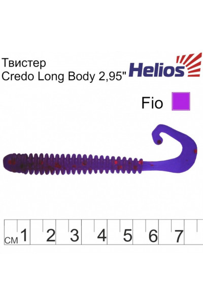 Твистер Helios Credo Long Body 2,95/7,5 см, цвет Fio 12 шт HS-9-012 Твистер Helios Credo Long Body 2,95/7,5 см, цвет Fio 12 шт HS-9-012