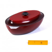 Гусятница с крышкой Силумин Эмаль 5л (ЭГ05)