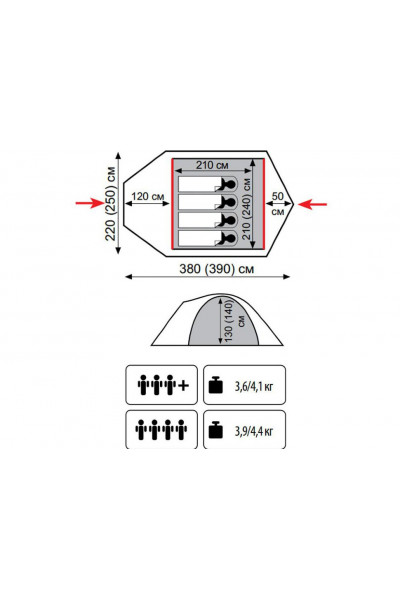 Палатка Tramp Lite Camp 4 Палатка Tramp Lite Camp 4