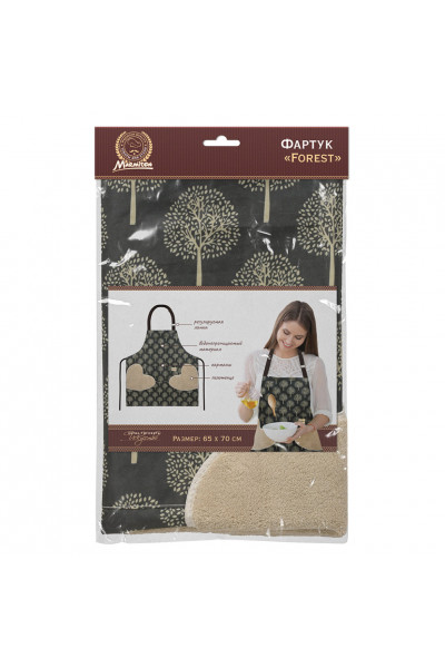 Фартук водонепроницаемый Marmiton Forest 65*70 см 17326