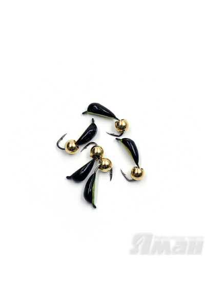 Мормышка вольфрамрам безнасадочная Яман Малек №3, d-3 мм, L-8 мм, 0,60 г (5 шт.) Я-МР1519