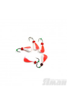 Мормышка литая Яман Дрейссена Бол., 0,4 г, Kumho №25, цвет фц. красный с/накопит. (5 шт.) Я-МР1686