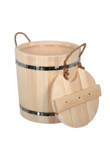 Запарник Банные Штучки С легким паром, с пластиковой вставкой липа 9 л 31140