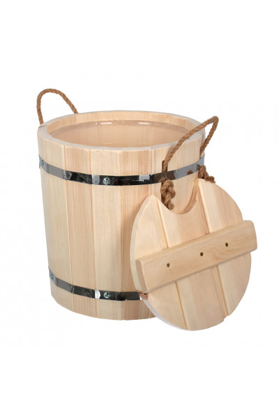 Запарник Банные Штучки С легким паром, с пластиковой вставкой липа 9 л 31140