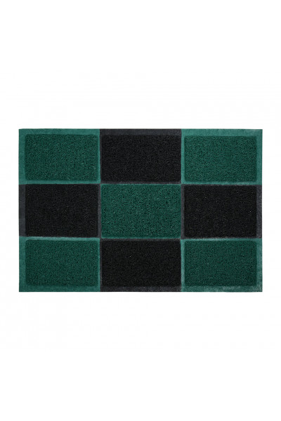 Коврик придверный пористый Vortex 40*60 черно-зеленый 22406 Коврик придверный пористый Vortex 40*60 черно-зеленый 22406