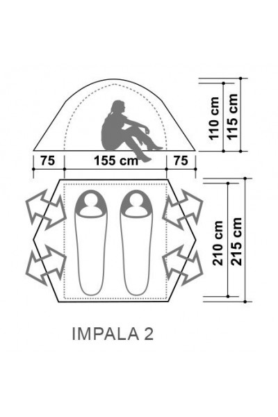 Палатка Canadian Camper Impala 2 Палатка Canadian Camper Impala 2
