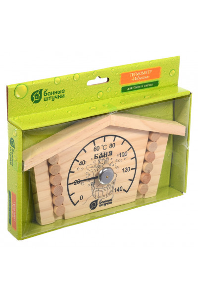 Термометр для бани и сауны Банные Штучки Избушка 18014 Термометр для бани и сауны Банные Штучки Избушка 18014