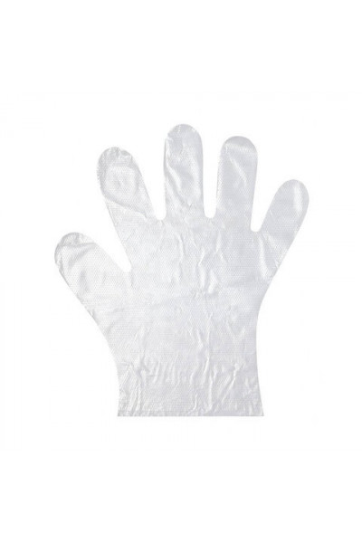 Перчатки полиэтиленовые одноразовые 50 пар (100шт), размер М (средний), 6 мкм Перчатки полиэтиленовые одноразовые 50 пар (100шт), размер М (средний), 6 мкм