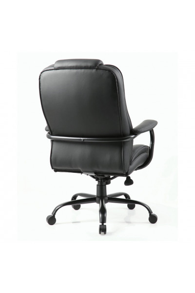 Кресло руководителя Brabix Premium Heavy Duty HD-002 до 200 кг, экокожа, черное 531829 Кресло руководителя Brabix Premium Heavy Duty HD-002 до 200 кг, экокожа, черное 531829