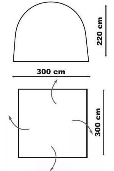 Тент-шатер Canadian Camper Space One (со стенками) зеленый Тент-шатер Canadian Camper Space One (со стенками) зеленый
