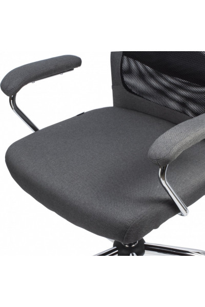 Кресло офисное Brabix Flight EX-540 ткань/сетка, серое 531848 Кресло офисное Brabix Flight EX-540 ткань/сетка, серое 531848