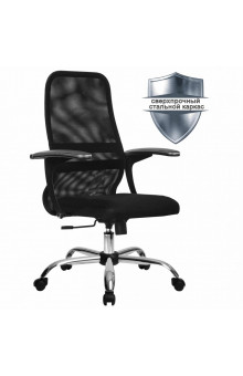 Кресло офисное Metta SU-C-8-Т ткань-сетка, черное