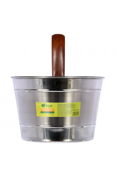 Бадья из нержавеющей стали Банные Штучки 4л 32031 Бадья из нержавеющей стали Банные Штучки 4л 32031