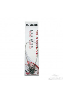 Поводок сталь Namazu D0,45 мм, 20 см, до 23 кг 5 шт N-17LS45-20L