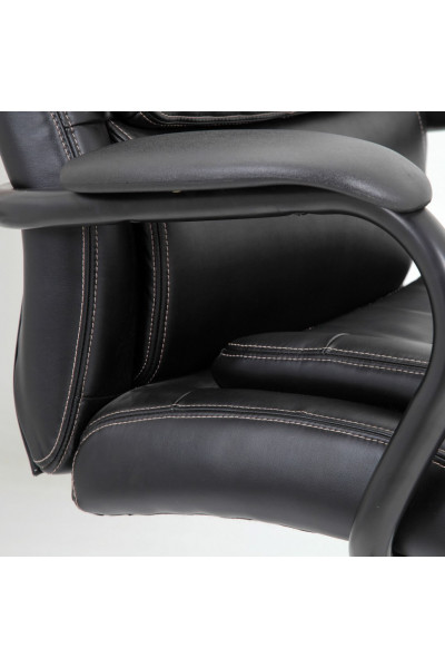 Кресло руководителя Brabix Premium Heavy Duty HD-004 до 200 кг, экокожа, черное 531942 Кресло руководителя Brabix Premium Heavy Duty HD-004 до 200 кг, экокожа, черное 531942