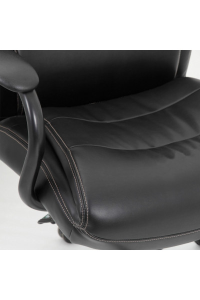 Кресло руководителя Brabix Premium Heavy Duty HD-004 до 200 кг, экокожа, черное 531942 Кресло руководителя Brabix Premium Heavy Duty HD-004 до 200 кг, экокожа, черное 531942