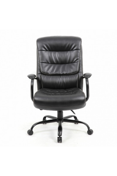 Кресло руководителя Brabix Premium Heavy Duty HD-004 до 200 кг, экокожа, черное 531942 Кресло руководителя Brabix Premium Heavy Duty HD-004 до 200 кг, экокожа, черное 531942