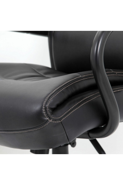 Кресло руководителя Brabix Premium Heavy Duty HD-004 до 200 кг, экокожа, черное 531942 Кресло руководителя Brabix Premium Heavy Duty HD-004 до 200 кг, экокожа, черное 531942