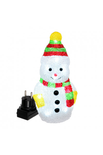 Фигура светодиодная для дома и улицы (холодный свет) Vegas Снеговик 16 LED, 3V 55102 Фигура светодиодная для дома и улицы (холодный свет) Vegas Снеговик 16 LED, 3V 55102